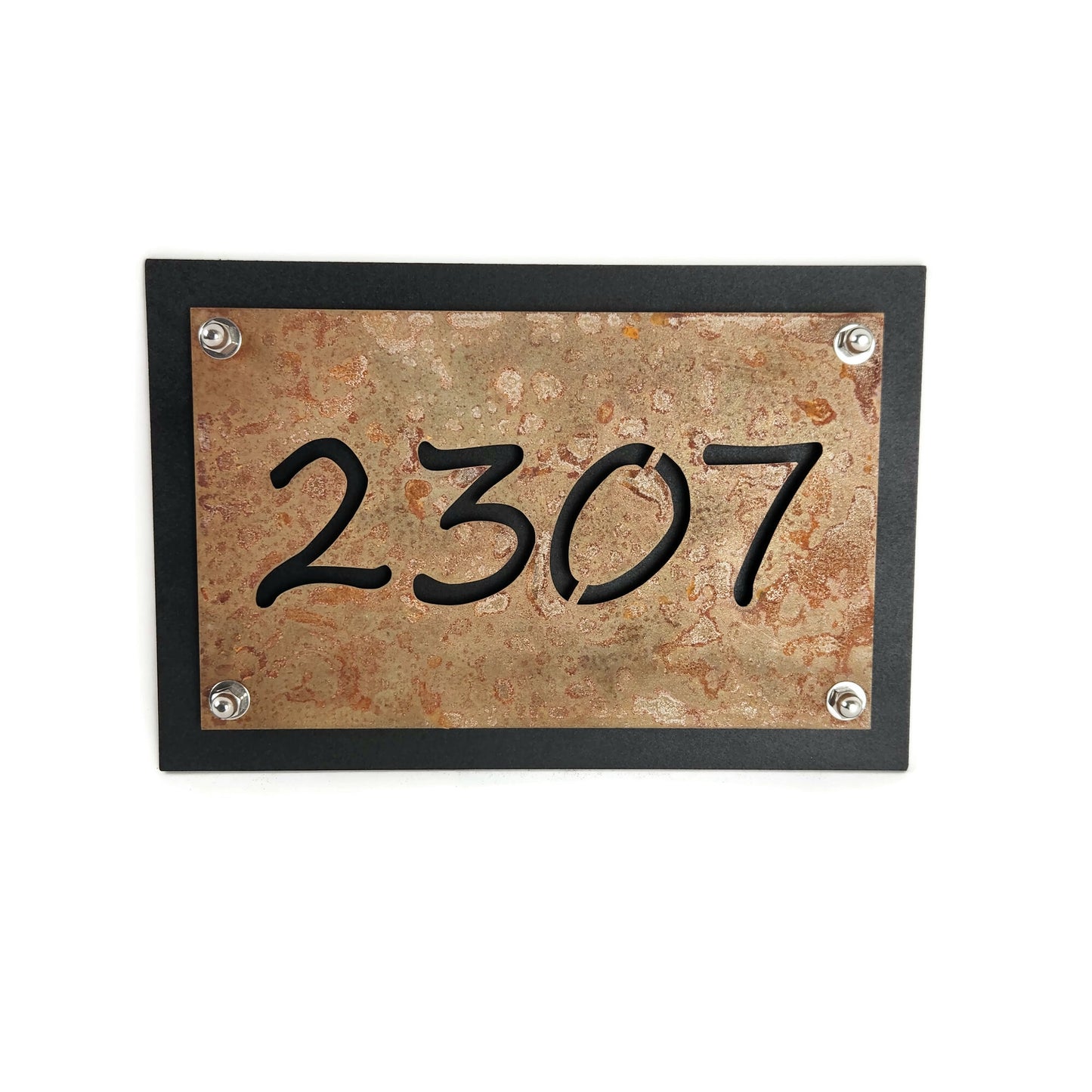 Metal Custom Outdoor Name Sign Layered Style 8x12" up to 10x20" Segoe