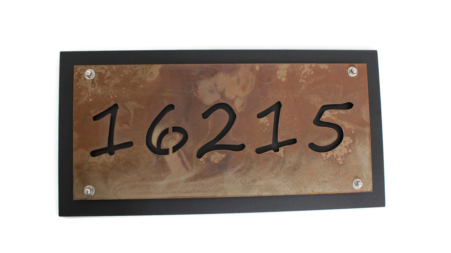 Metal Custom Outdoor Name Sign Layered Style 8x12" up to 10x20" Segoe