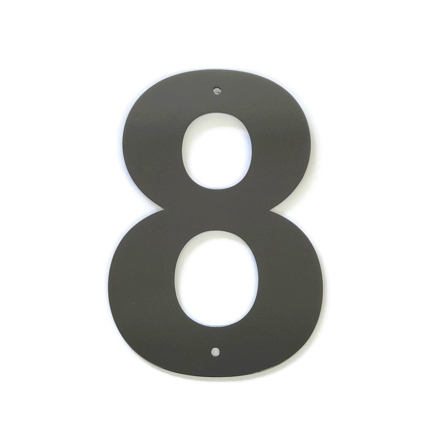 Metal Letters and Numbers Blocky Square Font 8" Tall Powder Coated