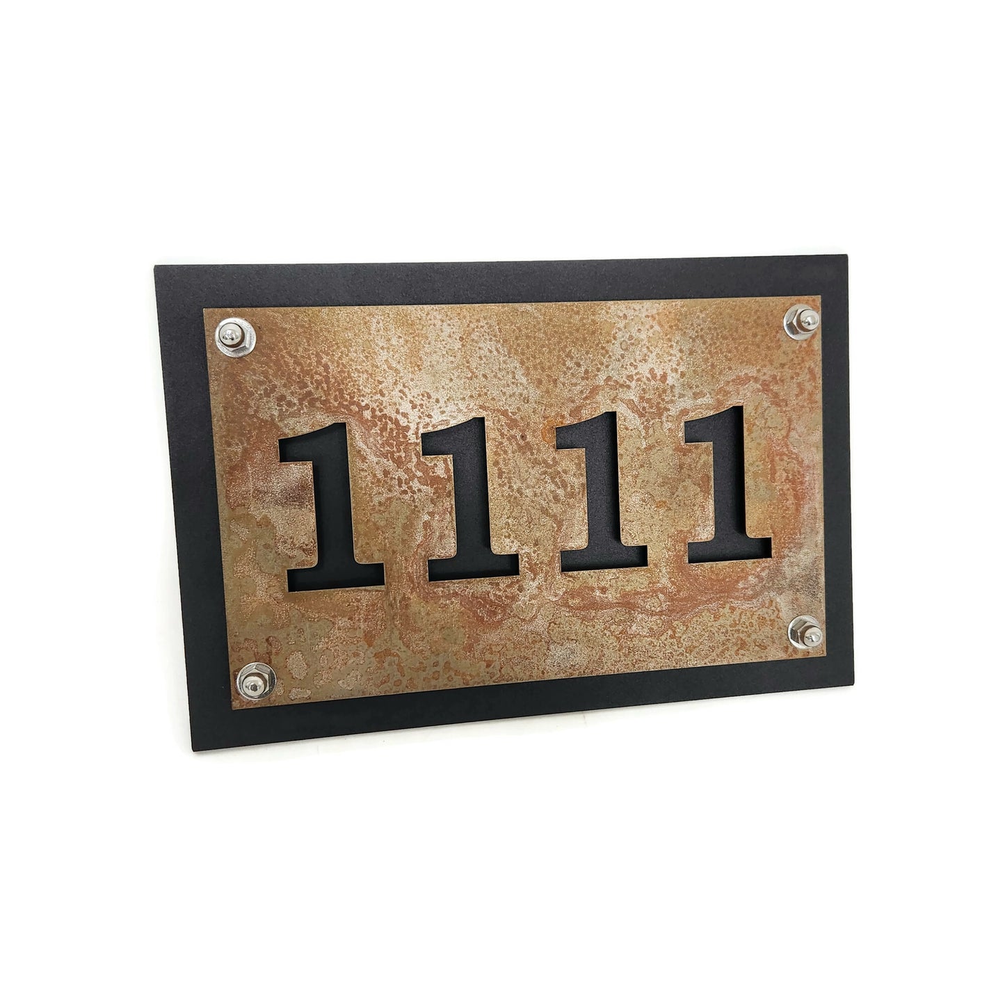 Metal House Address Number Plaque Sign 8x12" up to 10x20" Bookman