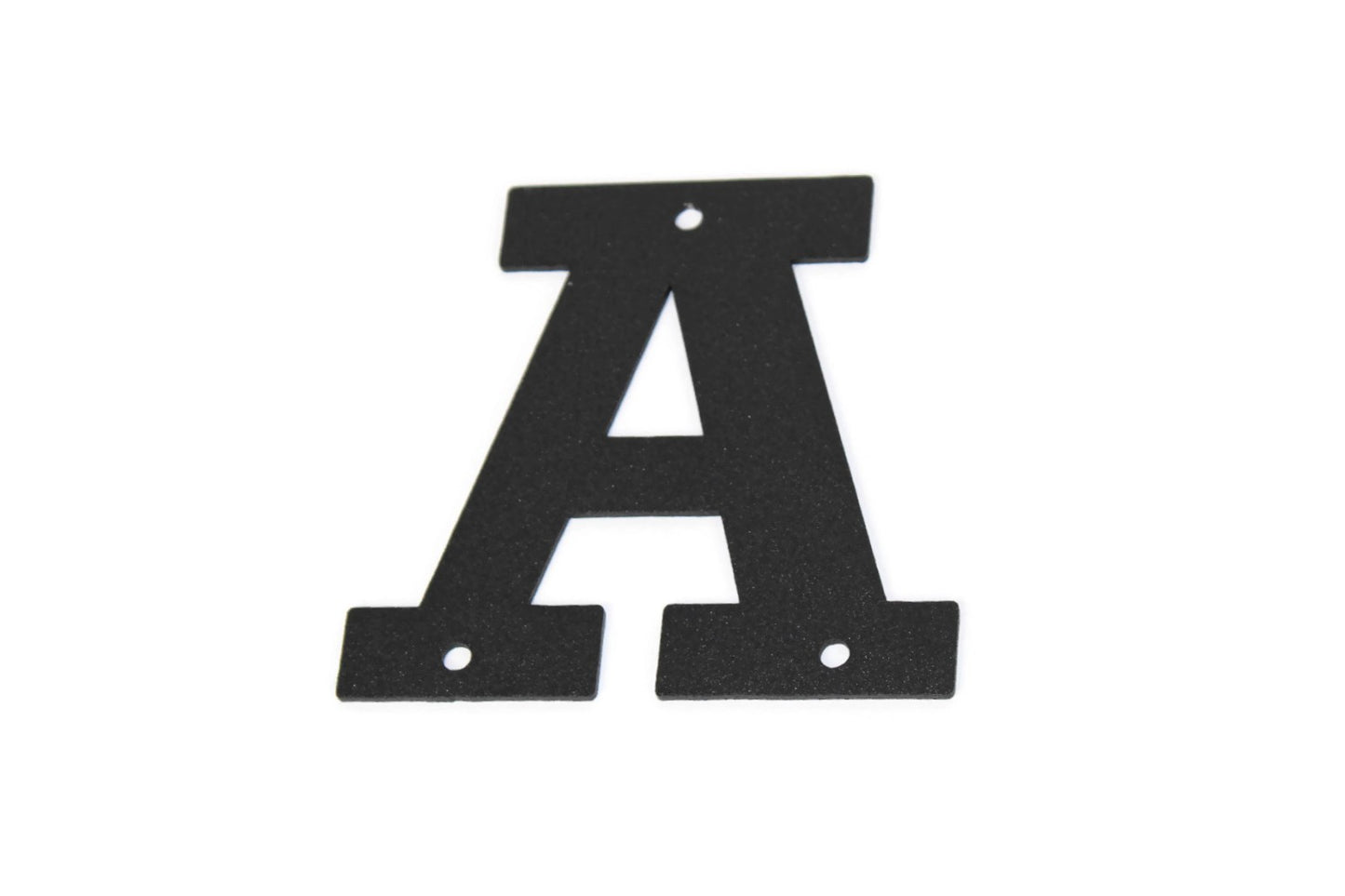 Metal Letters and Numbers Blocky Square Font 4" Tall Powder Coated