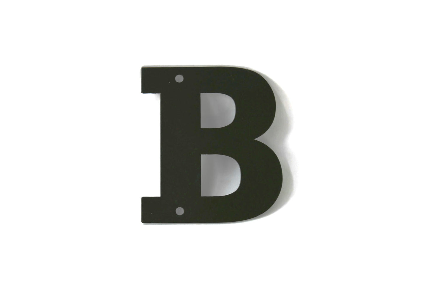Metal Letters and Numbers Blocky Square Font 4" Tall Powder Coated