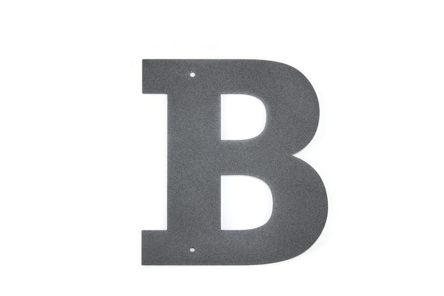 Metal Letters and Numbers Blocky Square Font 8" Tall Powder Coated