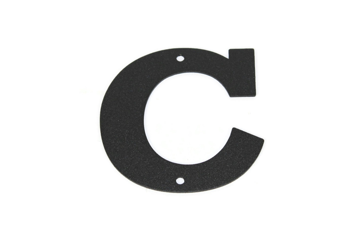 Metal Letters and Numbers Blocky Square Font 4" Tall Powder Coated