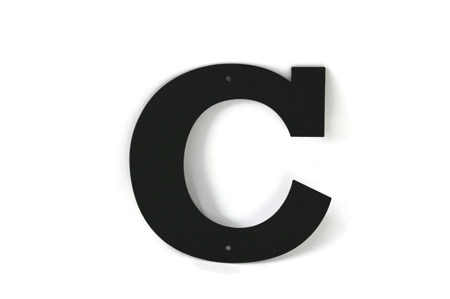 Metal Letters and Numbers Blocky Square Font 8" Tall Powder Coated