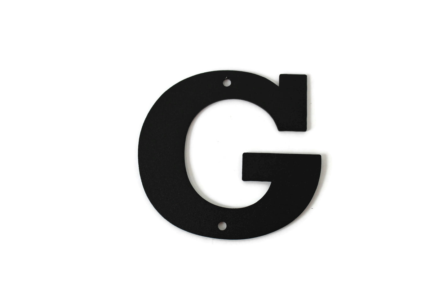 Metal Letters and Numbers Blocky Square Font 4" Tall Powder Coated