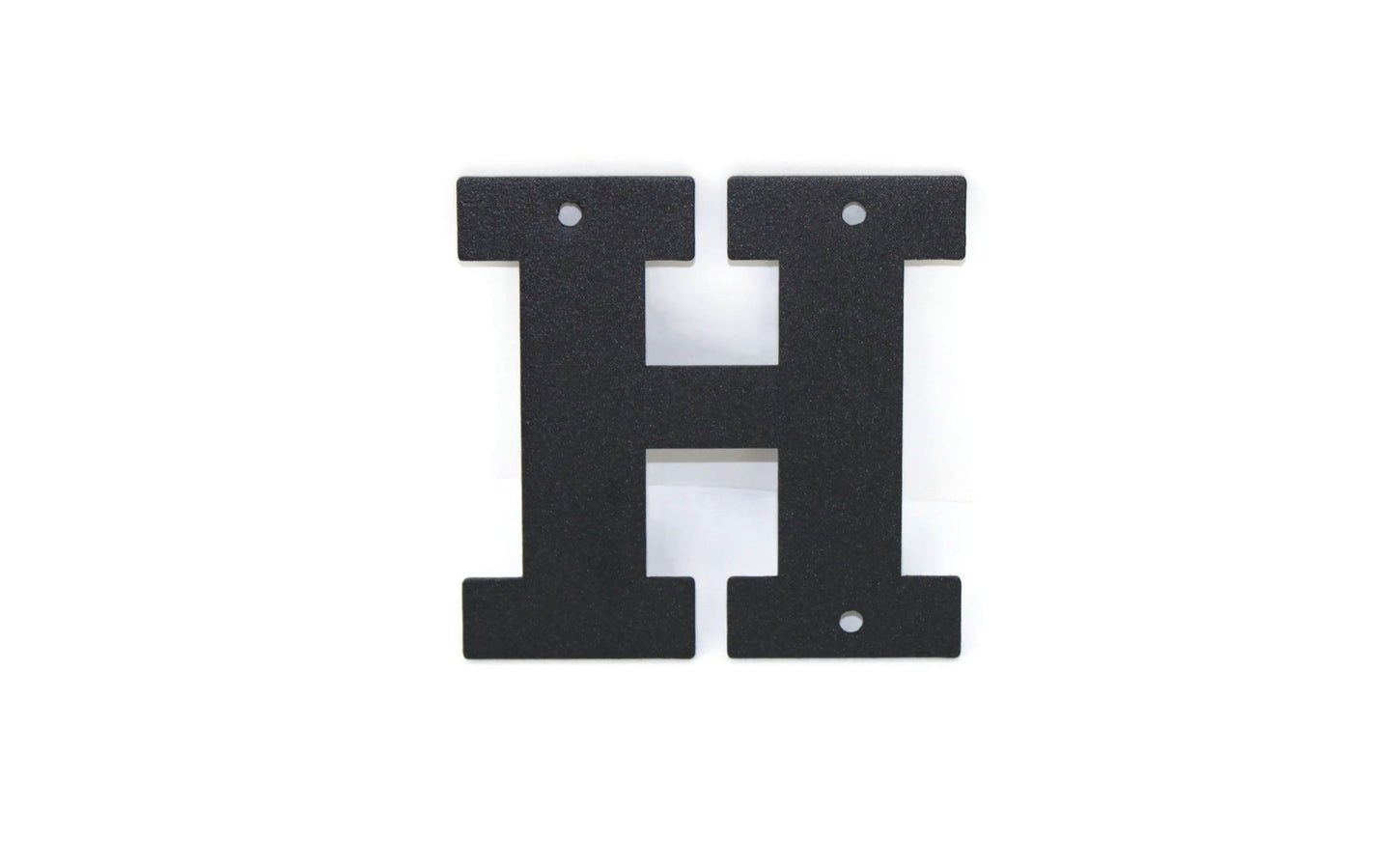 Metal Letters and Numbers Blocky Square Font 4" Tall Powder Coated
