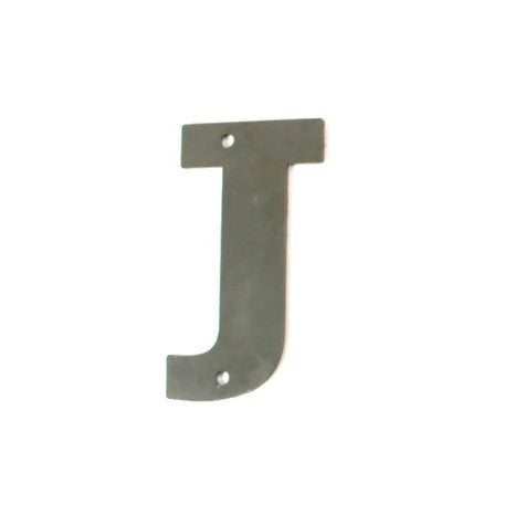 Metal Letters and Numbers Blocky Square Font 4" Tall Raw & Rust