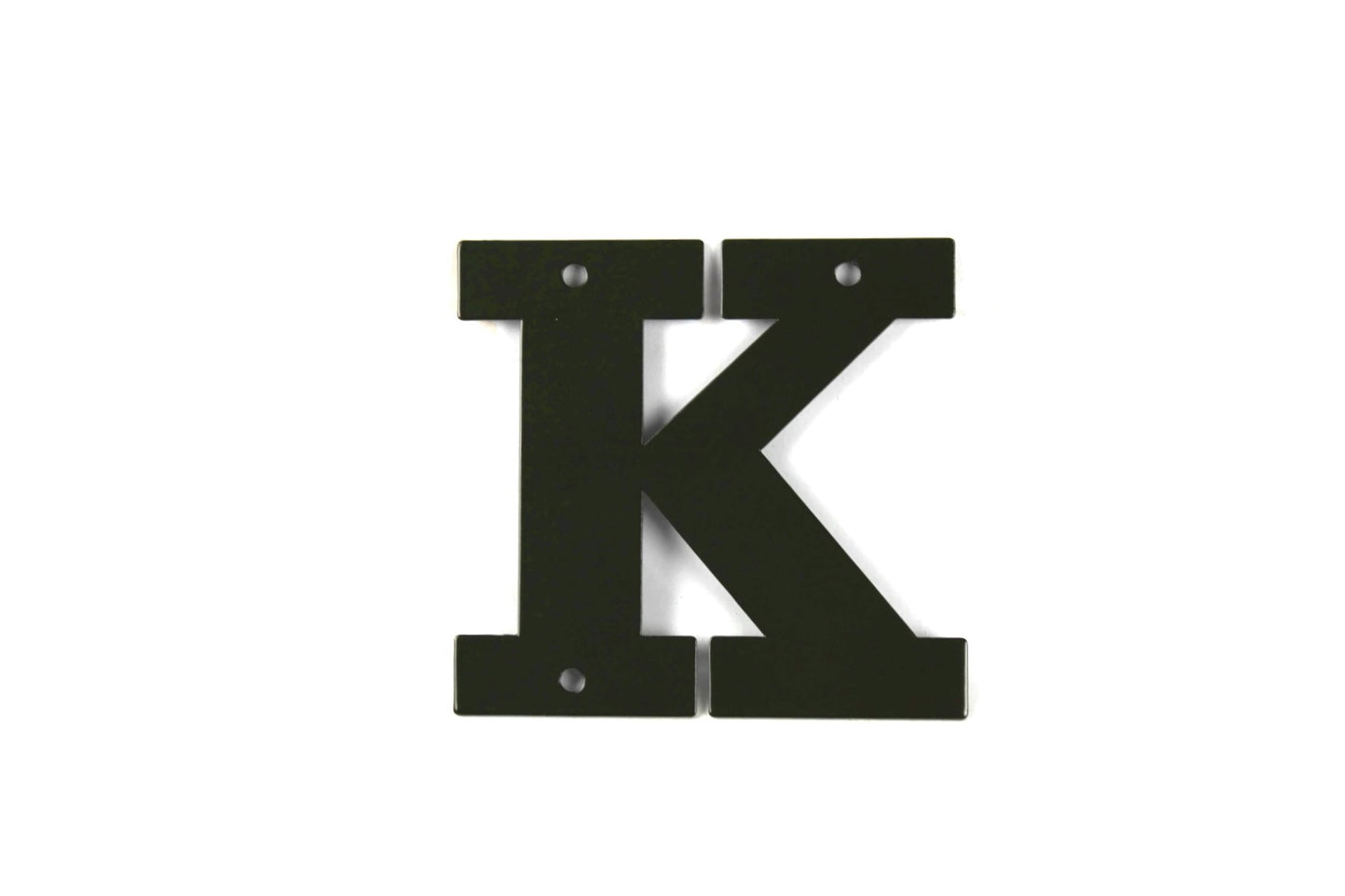 Metal Letters and Numbers Blocky Square Font 4" Tall Powder Coated