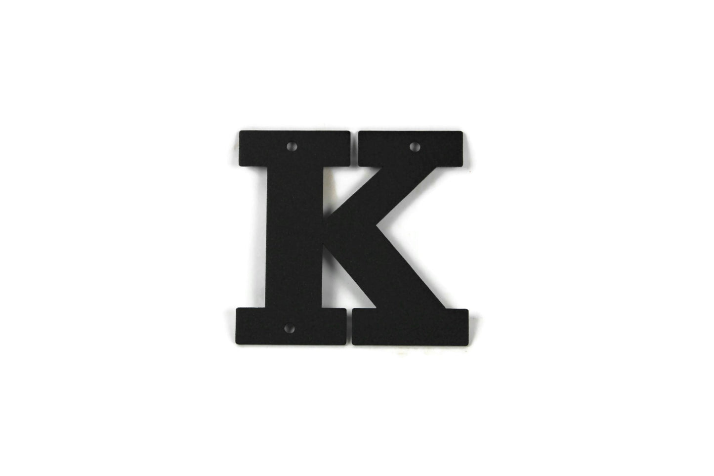Metal Letters and Numbers Blocky Square Font 4" Tall Powder Coated