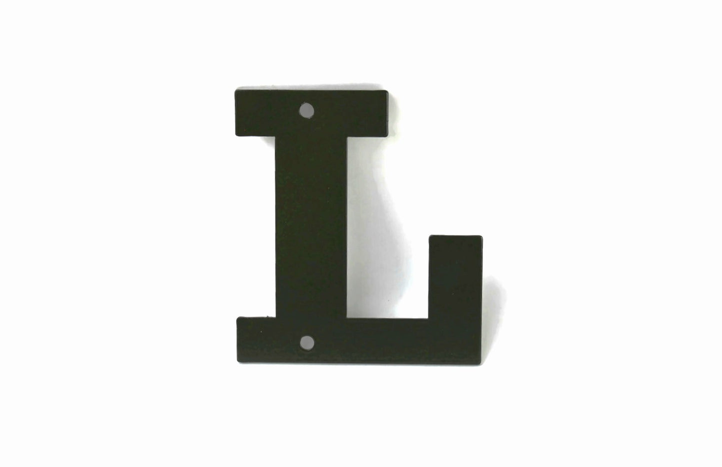 Metal Letters and Numbers Blocky Square Font 4" Tall Powder Coated