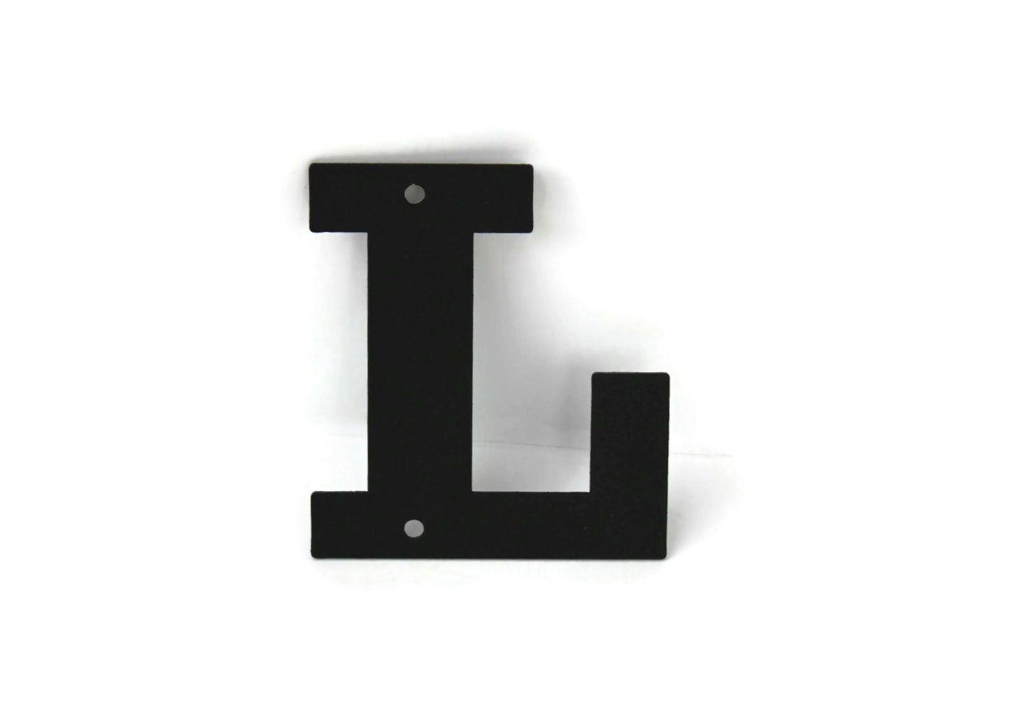 Metal Letters and Numbers Blocky Square Font 4" Tall Powder Coated