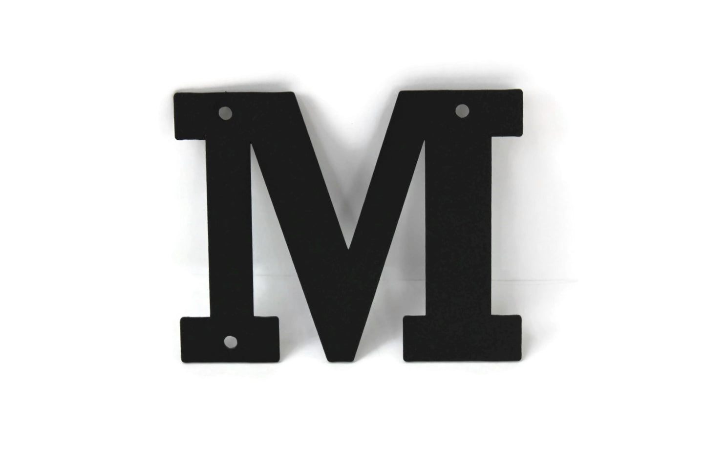 Metal Letters and Numbers Blocky Square Font 4" Tall Powder Coated