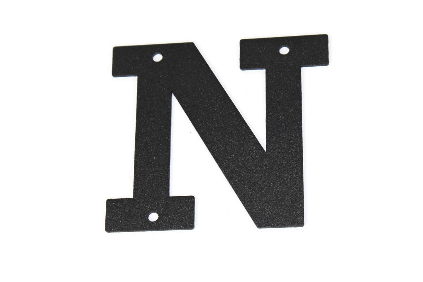 Metal Letters and Numbers Blocky Square Font 4" Tall Powder Coated