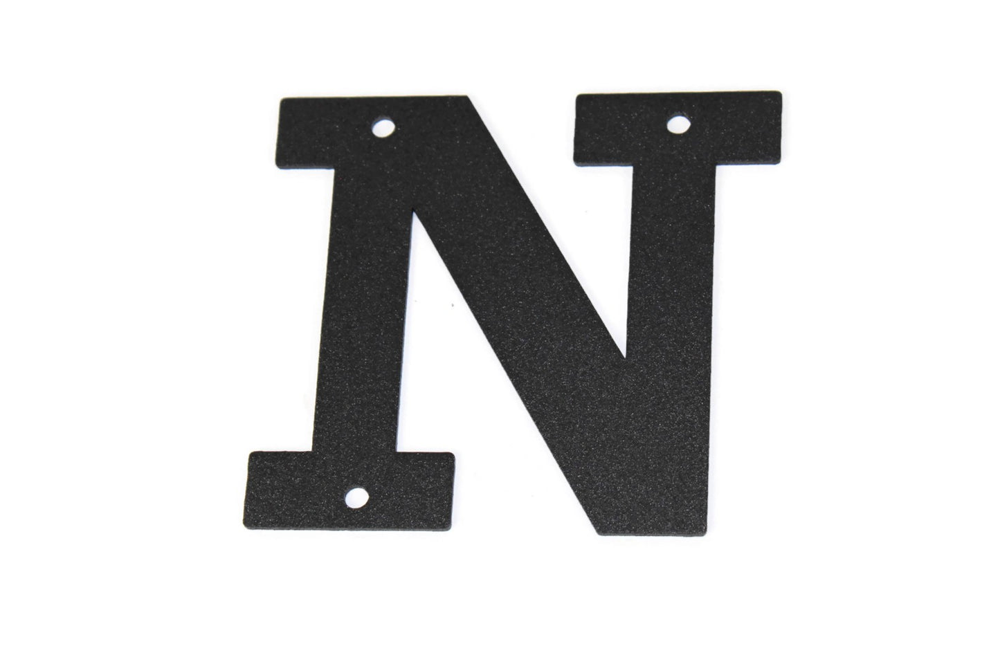 Metal Letters and Numbers Blocky Square Font 4" Tall Powder Coated