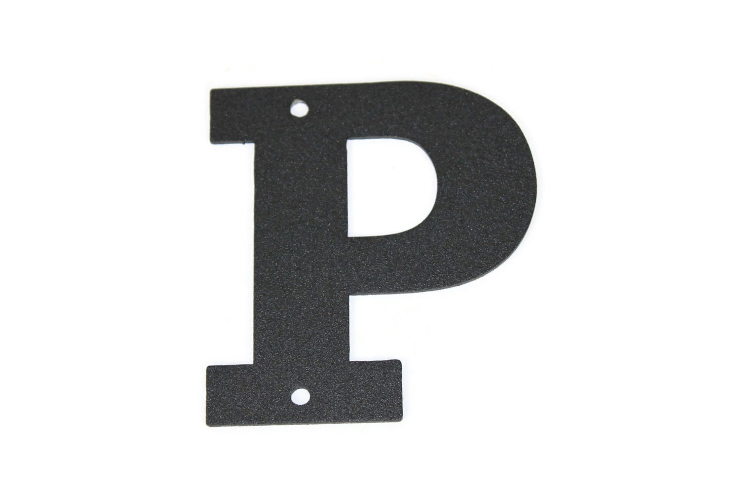 Metal Letters and Numbers Blocky Square Font 4" Tall Powder Coated