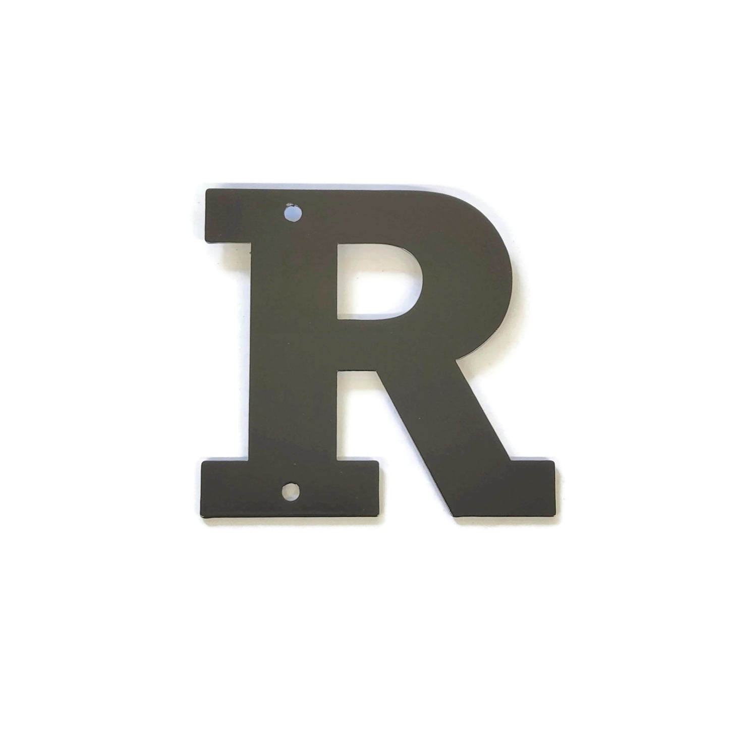 Metal Letters and Numbers Blocky Square Font 4" Tall Powder Coated