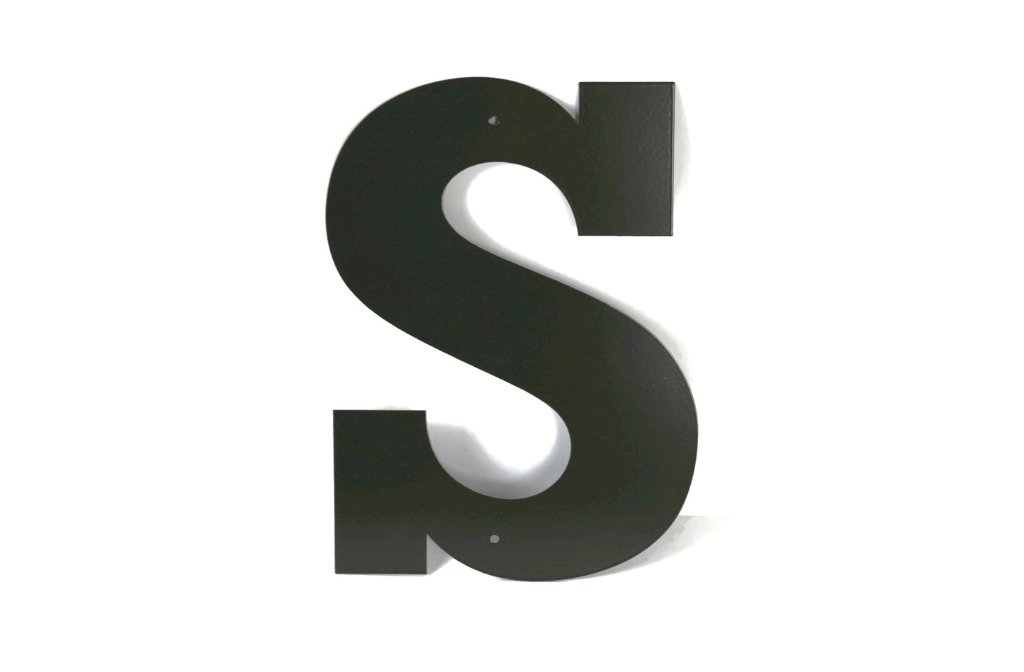 Metal Letters and Numbers Blocky Square Font 12" Tall Powder Coated