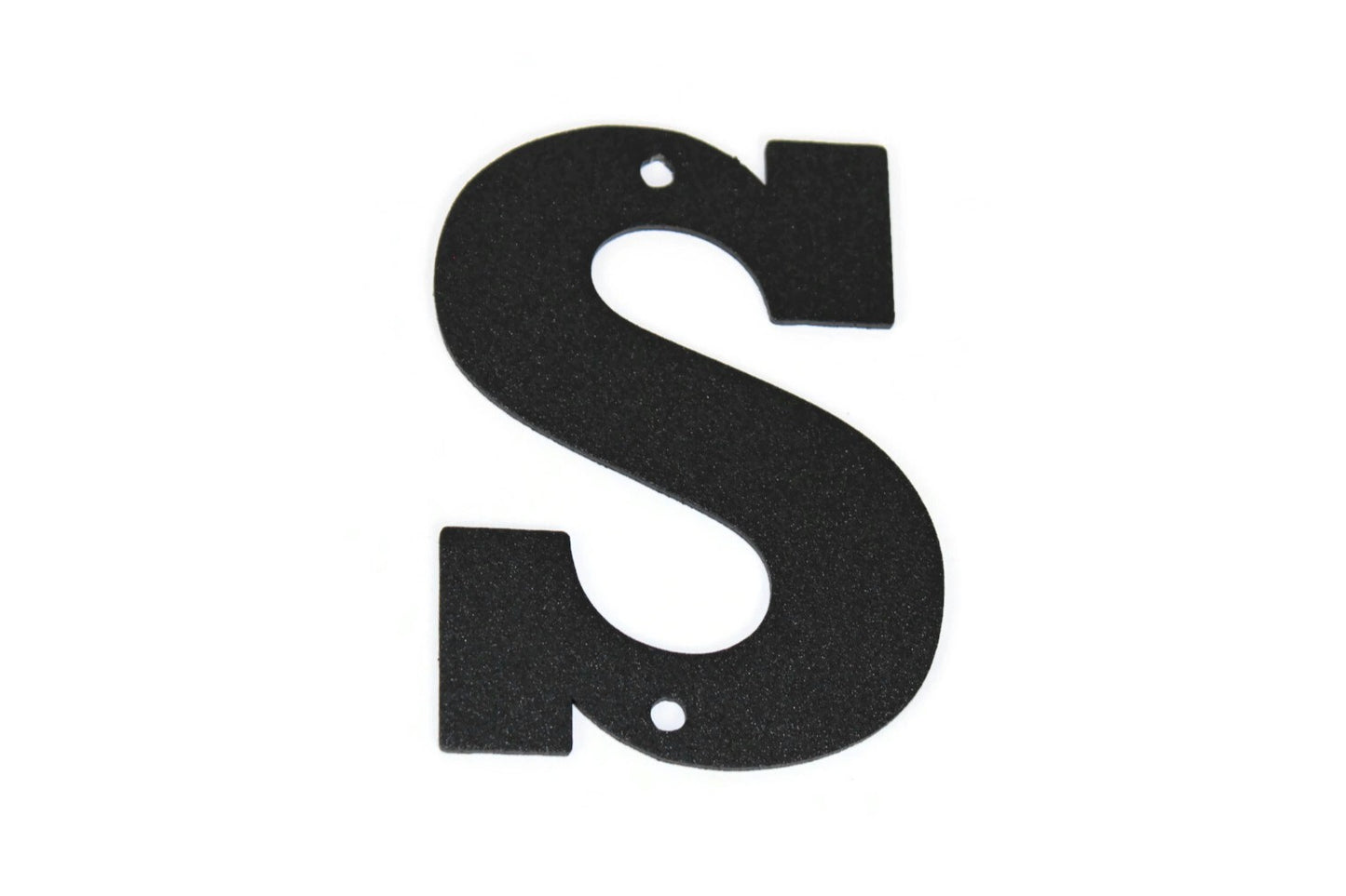 Metal Letters and Numbers Blocky Square Font 4" Tall Powder Coated