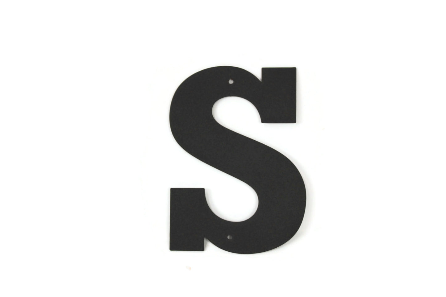 Metal Letters and Numbers Blocky Square Font 8" Tall Powder Coated