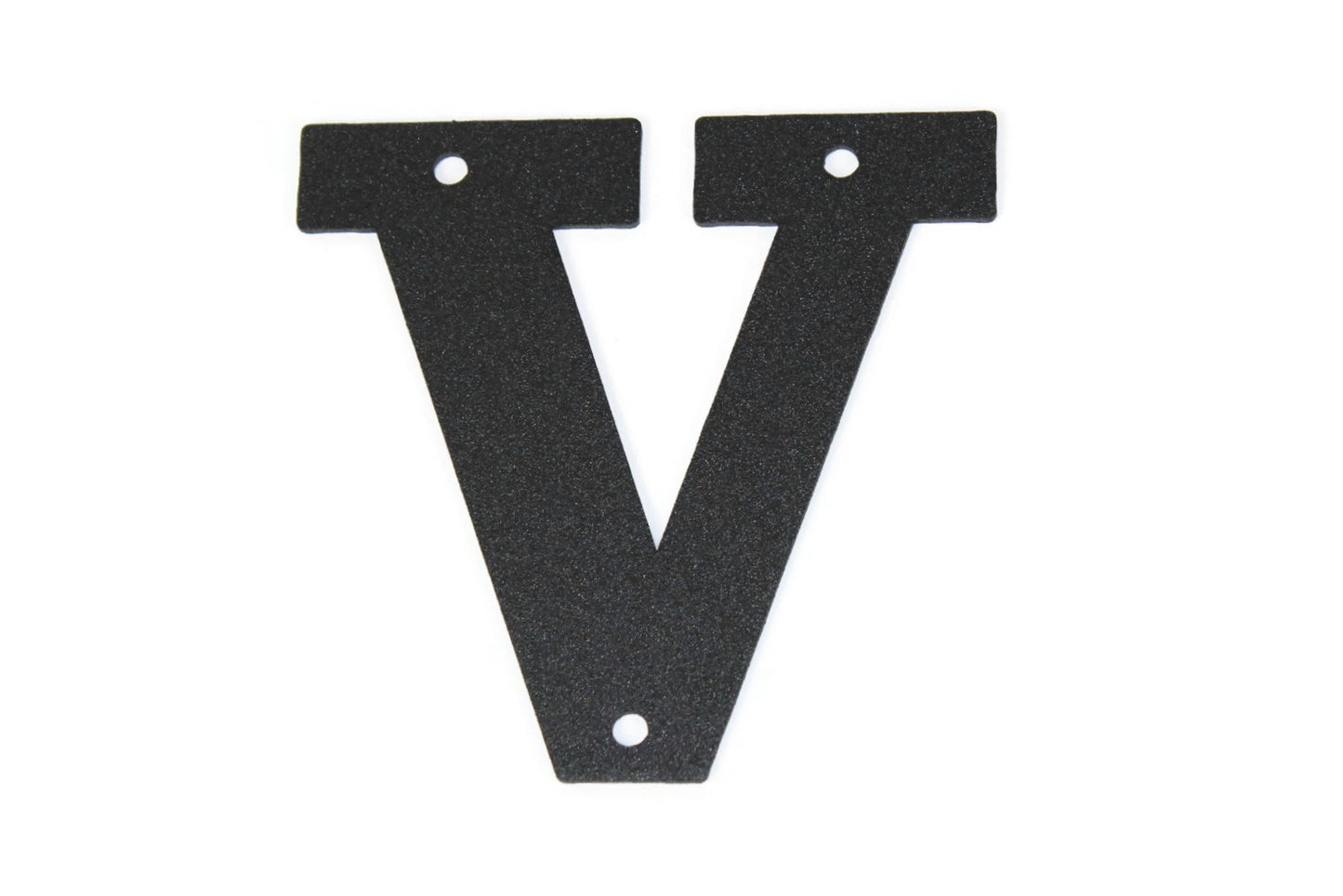 Metal Letters and Numbers Blocky Square Font 4" Tall Powder Coated