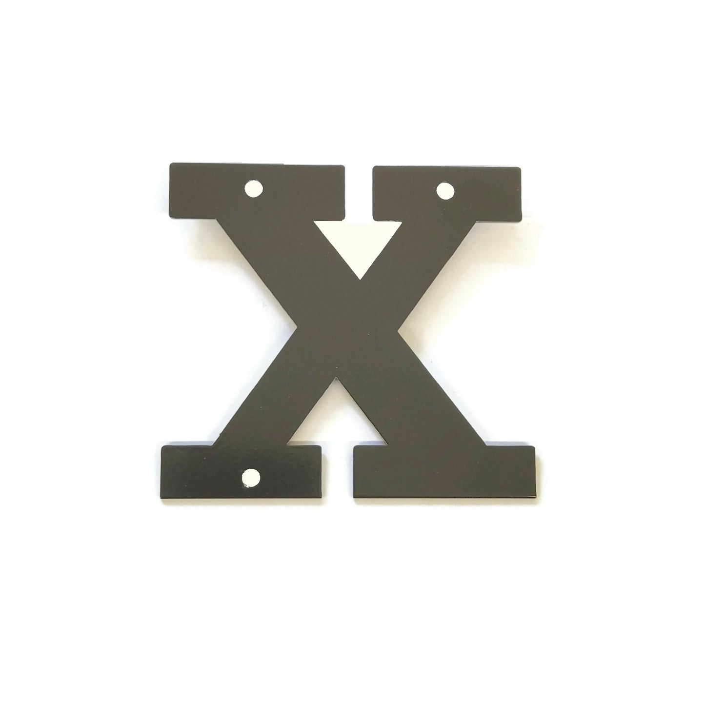 Metal Letters and Numbers Blocky Square Font 4" Tall Powder Coated