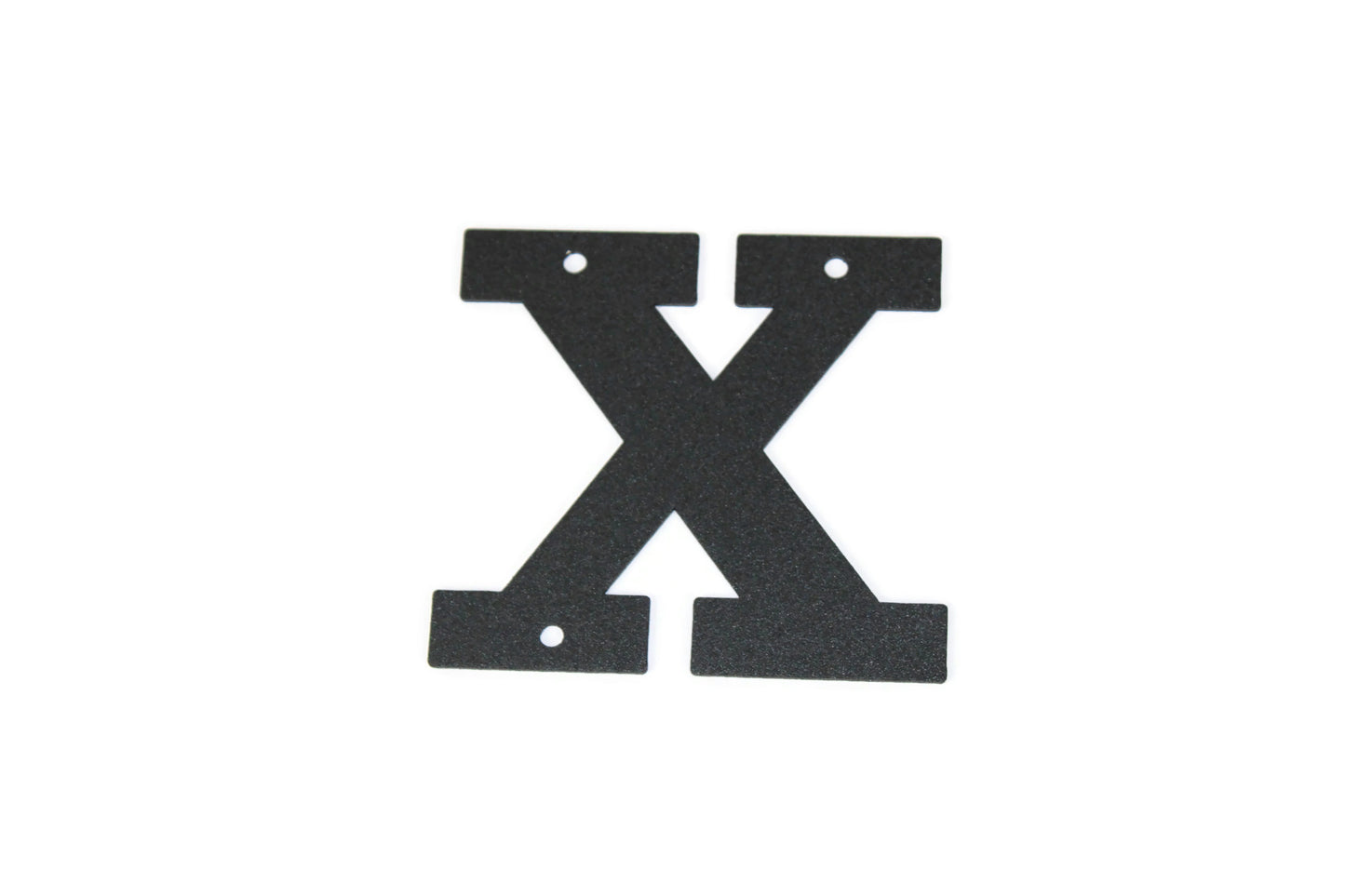 Metal Letters and Numbers Blocky Square Font 4" Tall Powder Coated
