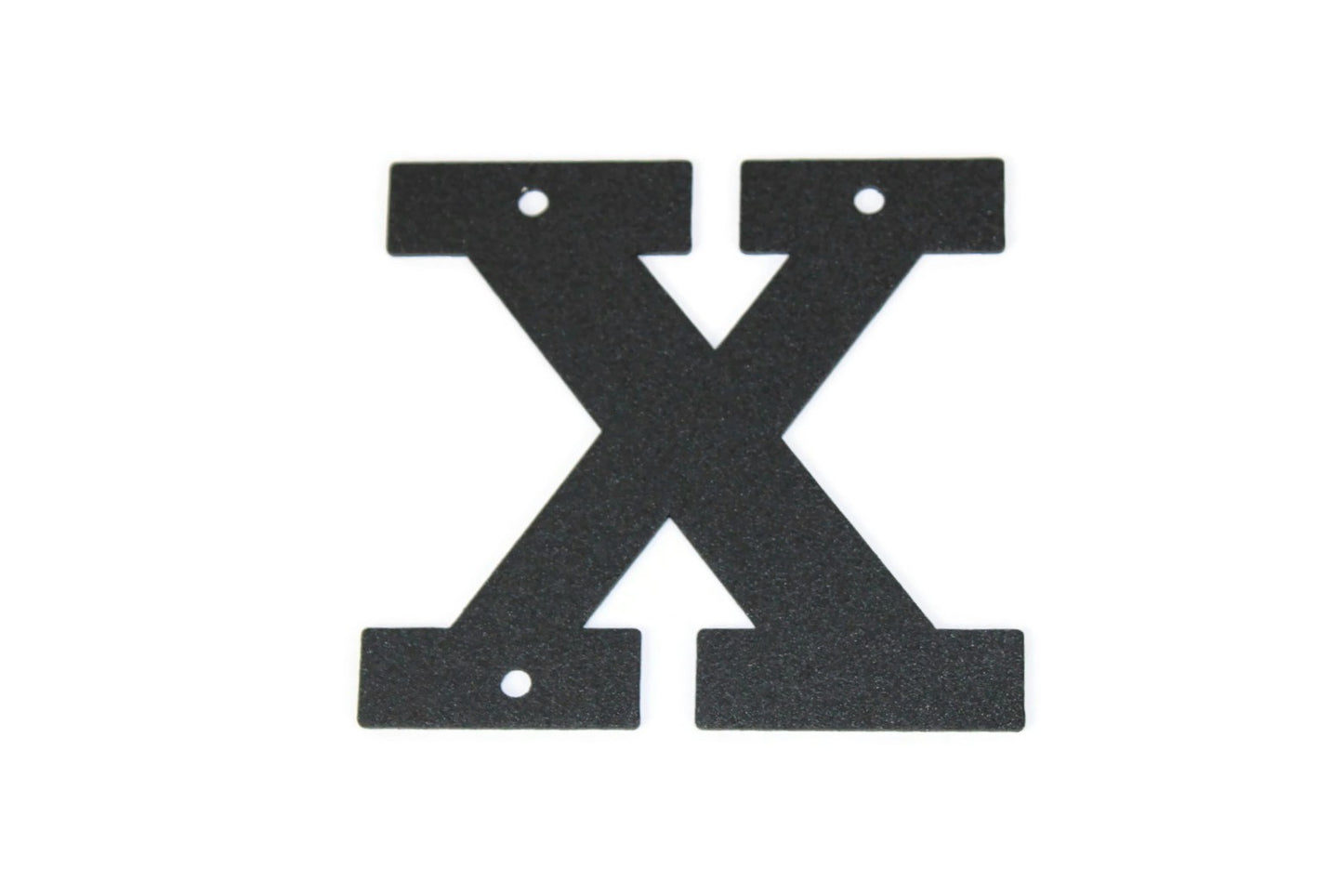 Metal Letters and Numbers Blocky Square Font 4" Tall Powder Coated