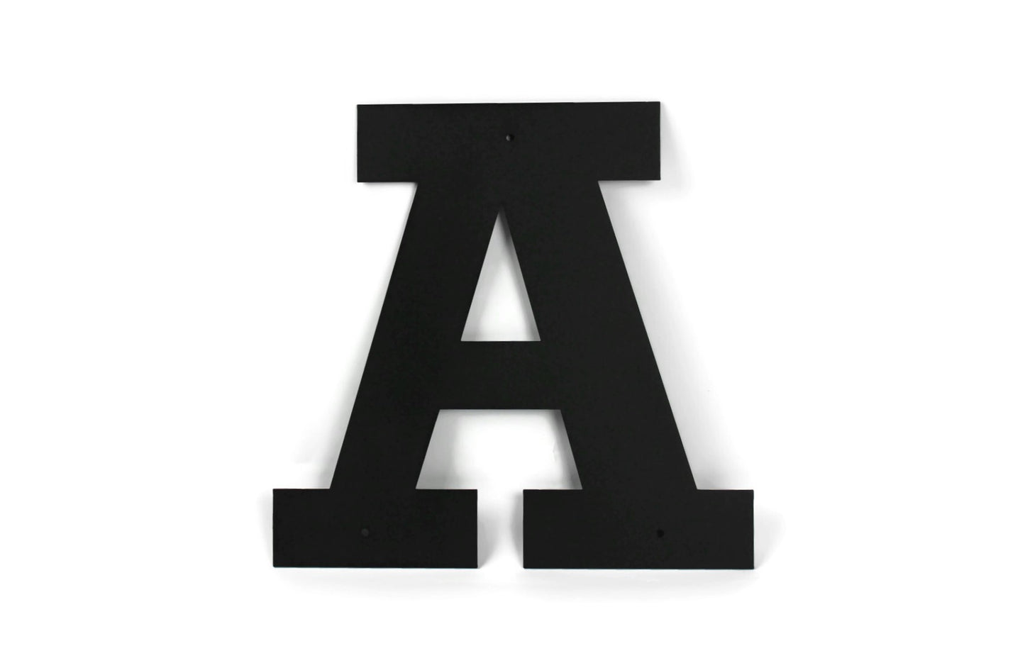 Metal Letters and Numbers Blocky Square Font 12" Tall Powder Coated