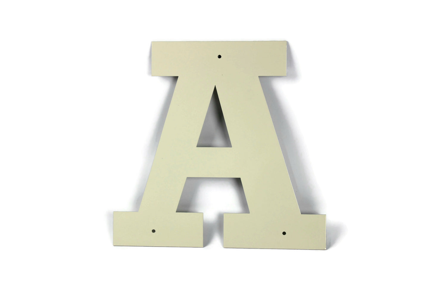 Metal Letters and Numbers Blocky Square Font 12" Tall Powder Coated