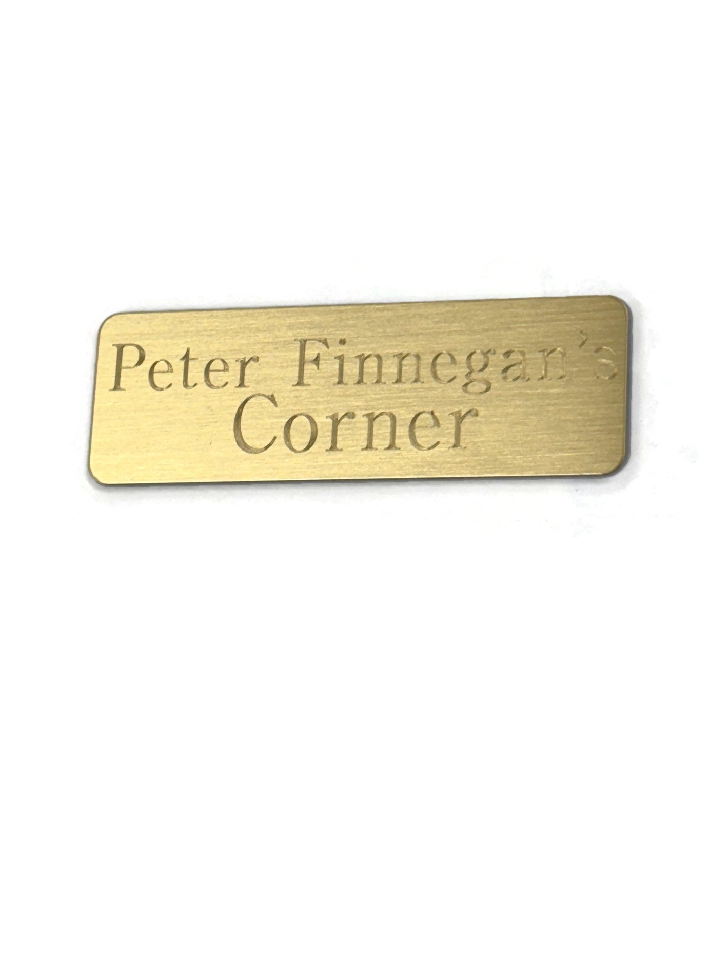 Engraved Brass Trophy Plate 1x3" Plaque with Your Custom Text