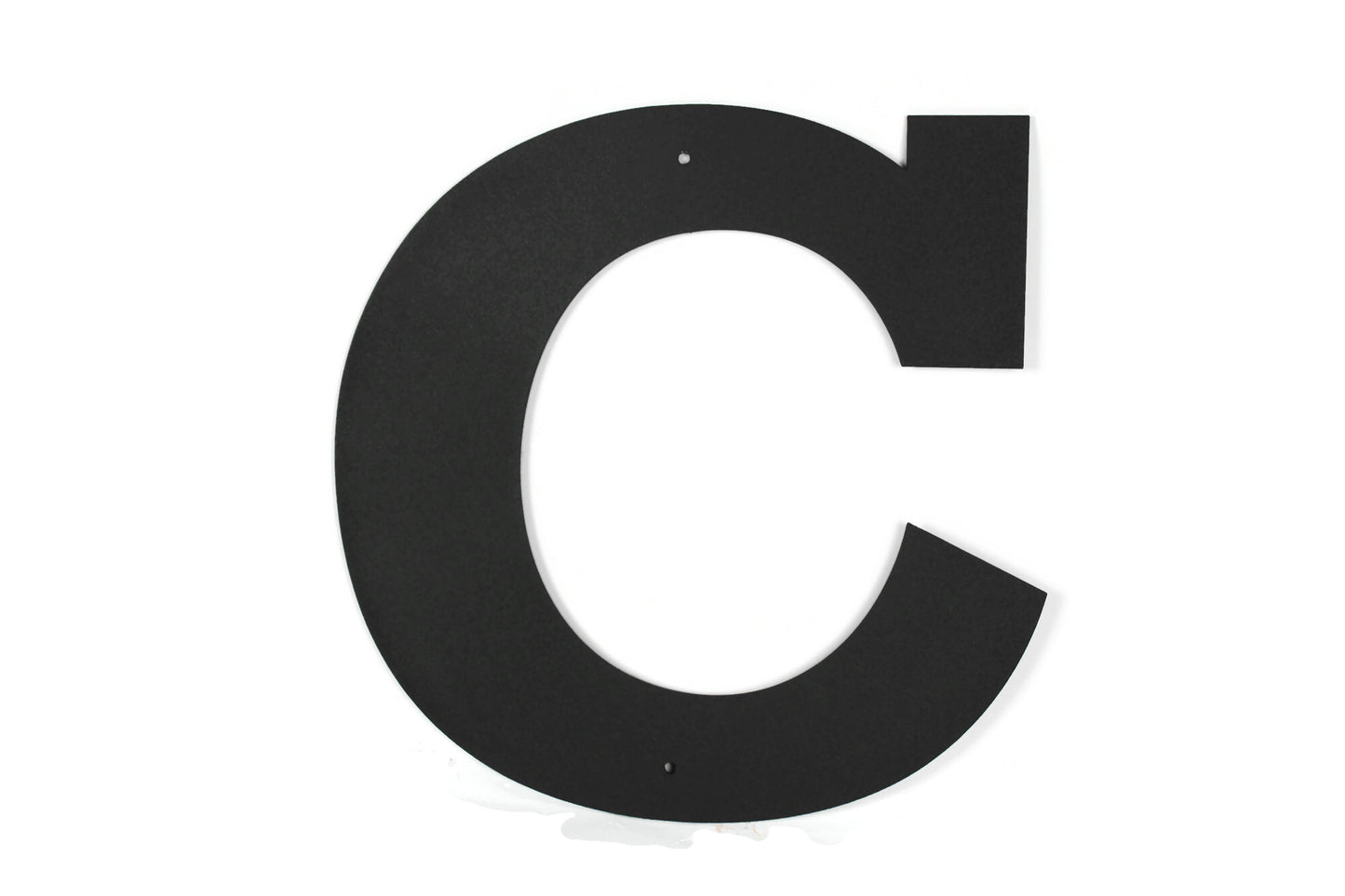 Metal Letters and Numbers Blocky Square Font 12" Tall Powder Coated