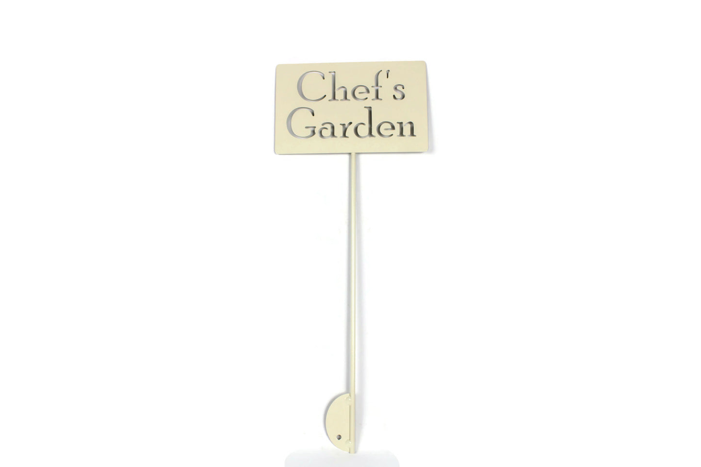 Chef's Garden Metal Garden Stake Sign 20 to 48 Inches Tall