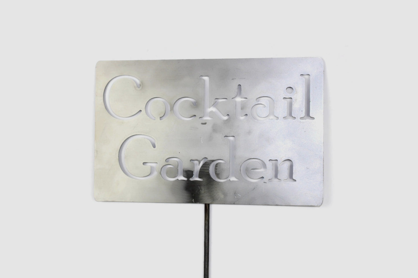 Cocktail Garden Metal Garden Stake Sign 20 to 48 Inches Tall