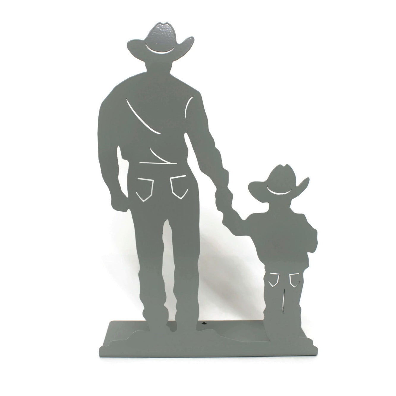 Cowboy and Son Metal Tabletop Home Decor 15 Inches Tall