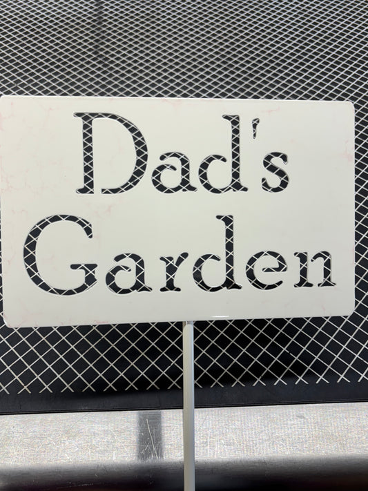 Dad's Garden Metal Garden Marker Stake 20 to 48 Inches Tall