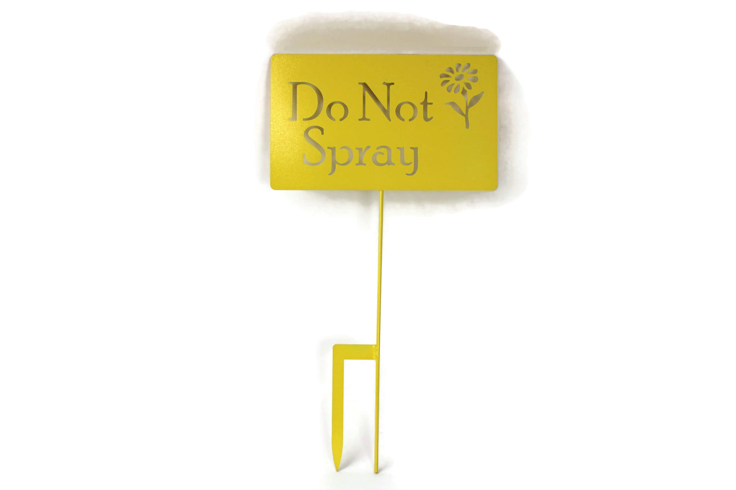 Do Not Spray Metal Flower Garden Stake 20 to 48 Inches Tall