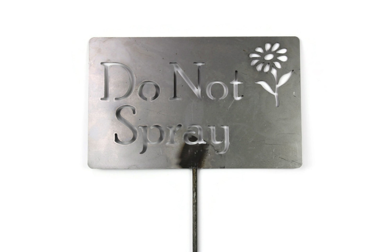 Do Not Spray Metal Flower Garden Stake 20 to 48 Inches Tall