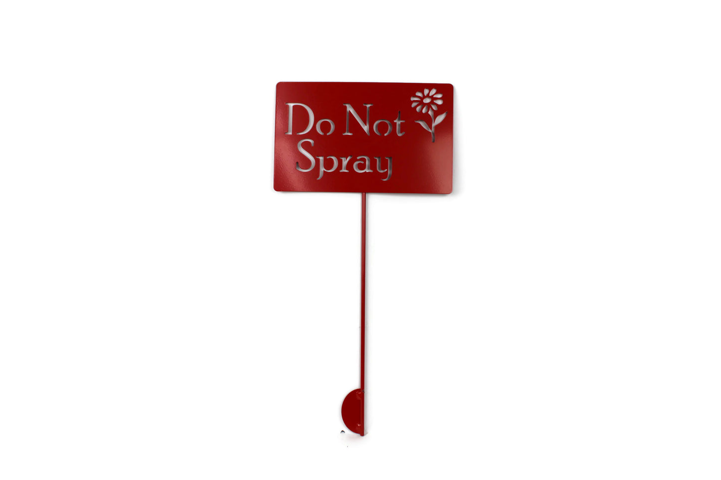 Do Not Spray Metal Flower Garden Stake 20 to 48 Inches Tall