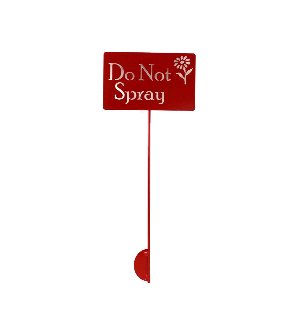 Do Not Spray Metal Flower Garden Stake 20 to 48 Inches Tall