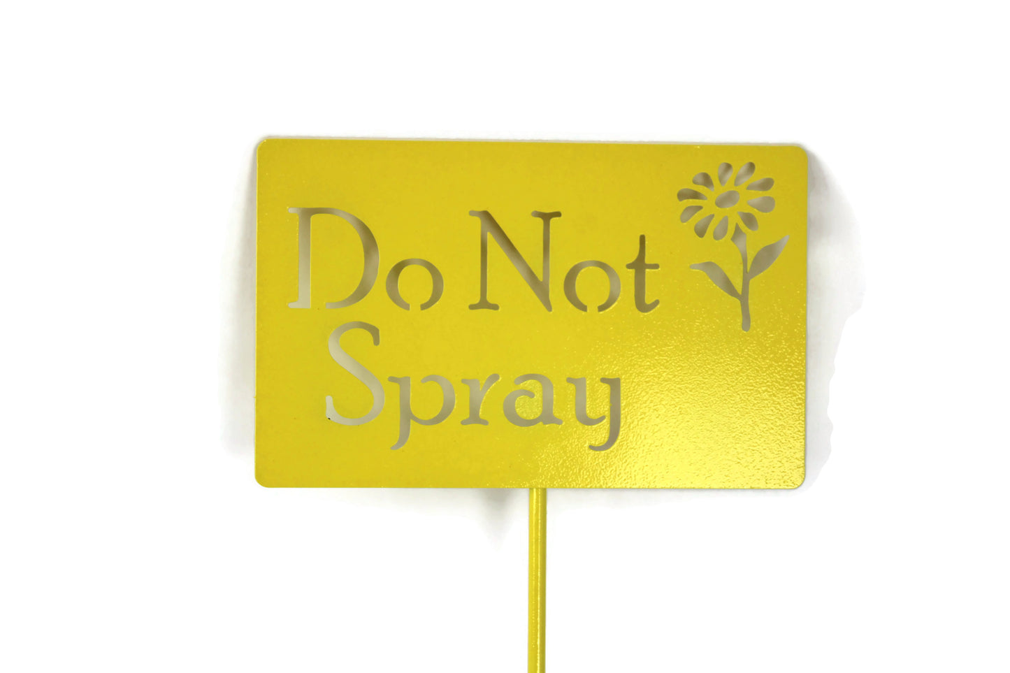 Do Not Spray Metal Flower Garden Stake 20 to 48 Inches Tall
