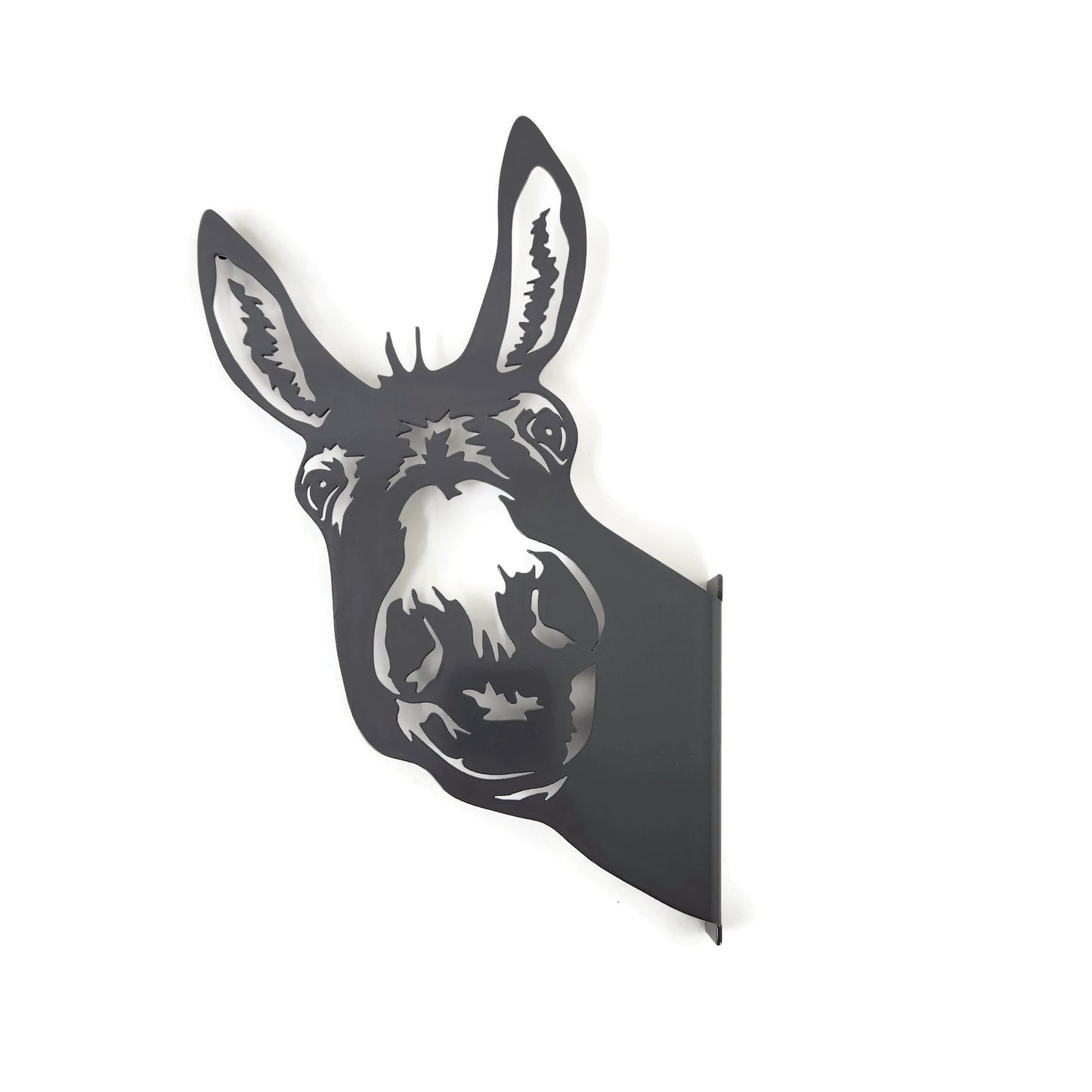 Peek a Boo Donkey Mule Metal Sign 13 Inches Tall