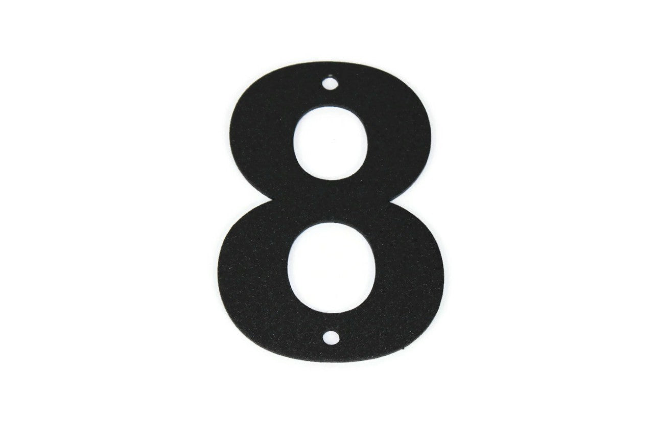 Metal Letters and Numbers Blocky Square Font 4" Tall Powder Coated