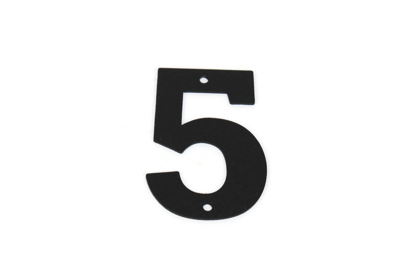 Metal Letters and Numbers Blocky Square Font 4" Tall Powder Coated