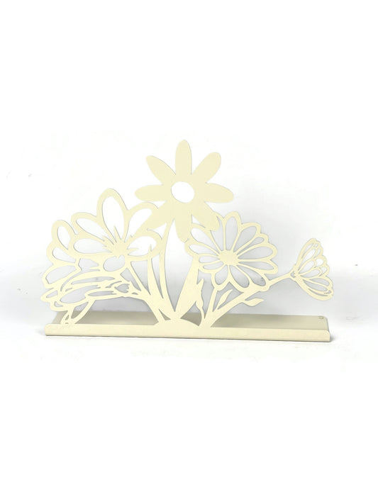 Centerpiece Flowers Tabletop Metal Home Decor 11.5 Inches Wide