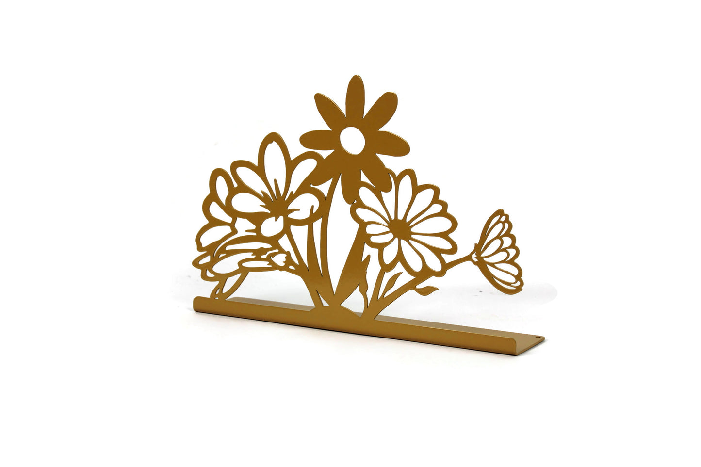 Centerpiece Flowers Tabletop Metal Home Decor 11.5 Inches Wide