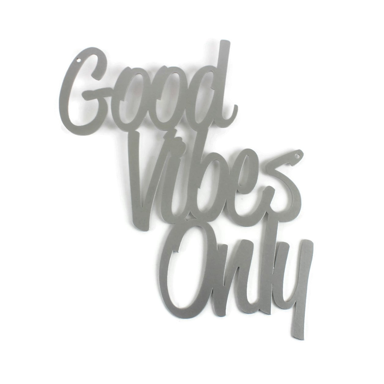 Good Vibes Only Metal Wall Art Sign 14 Inches Tall