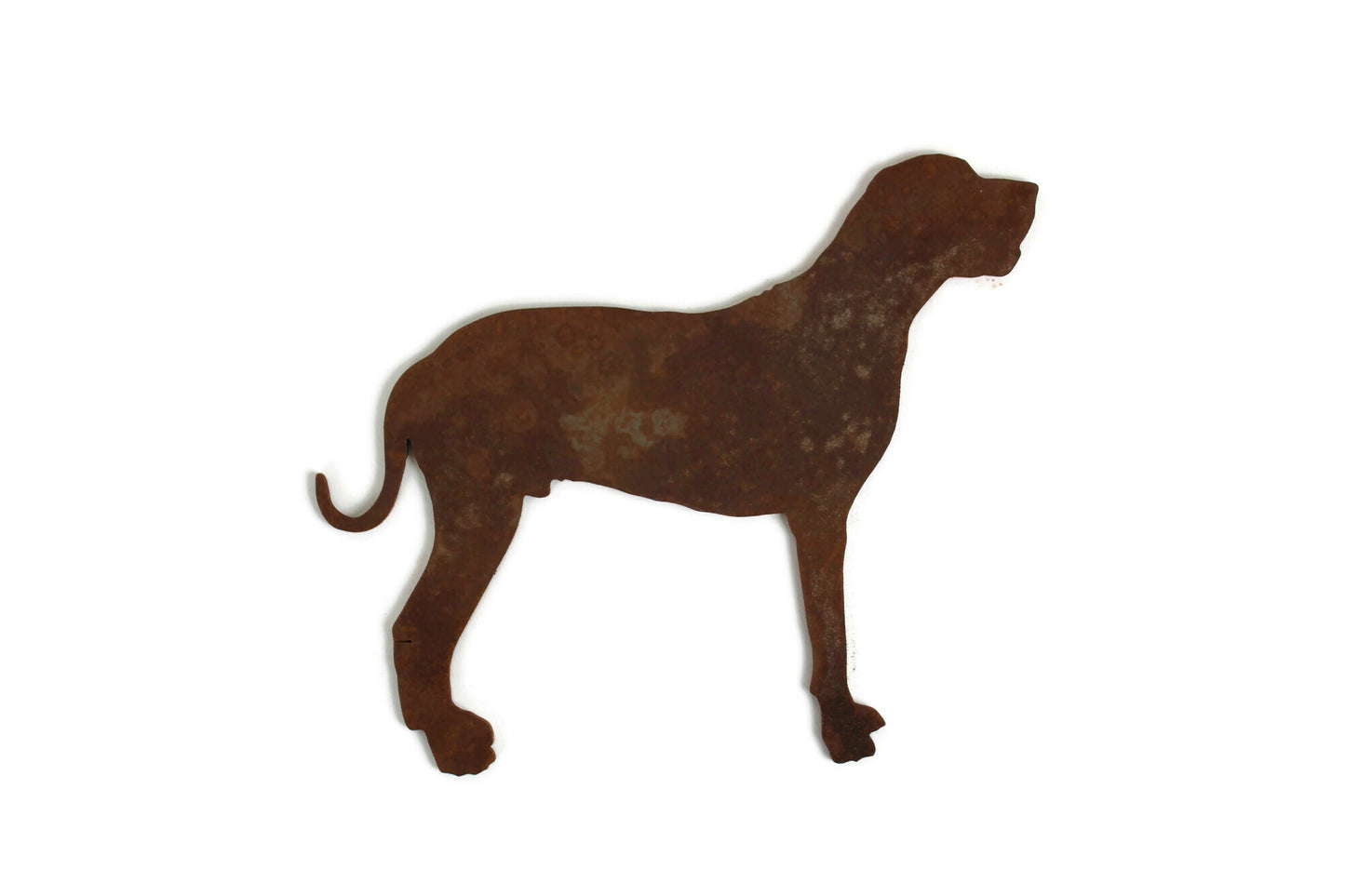 Great dane shape rusty metal cut out
