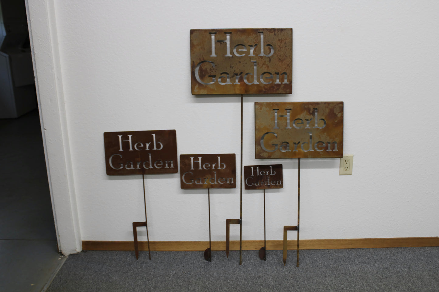 Herb Garden Metal Garden Stake 20 to 48 Inches Tall