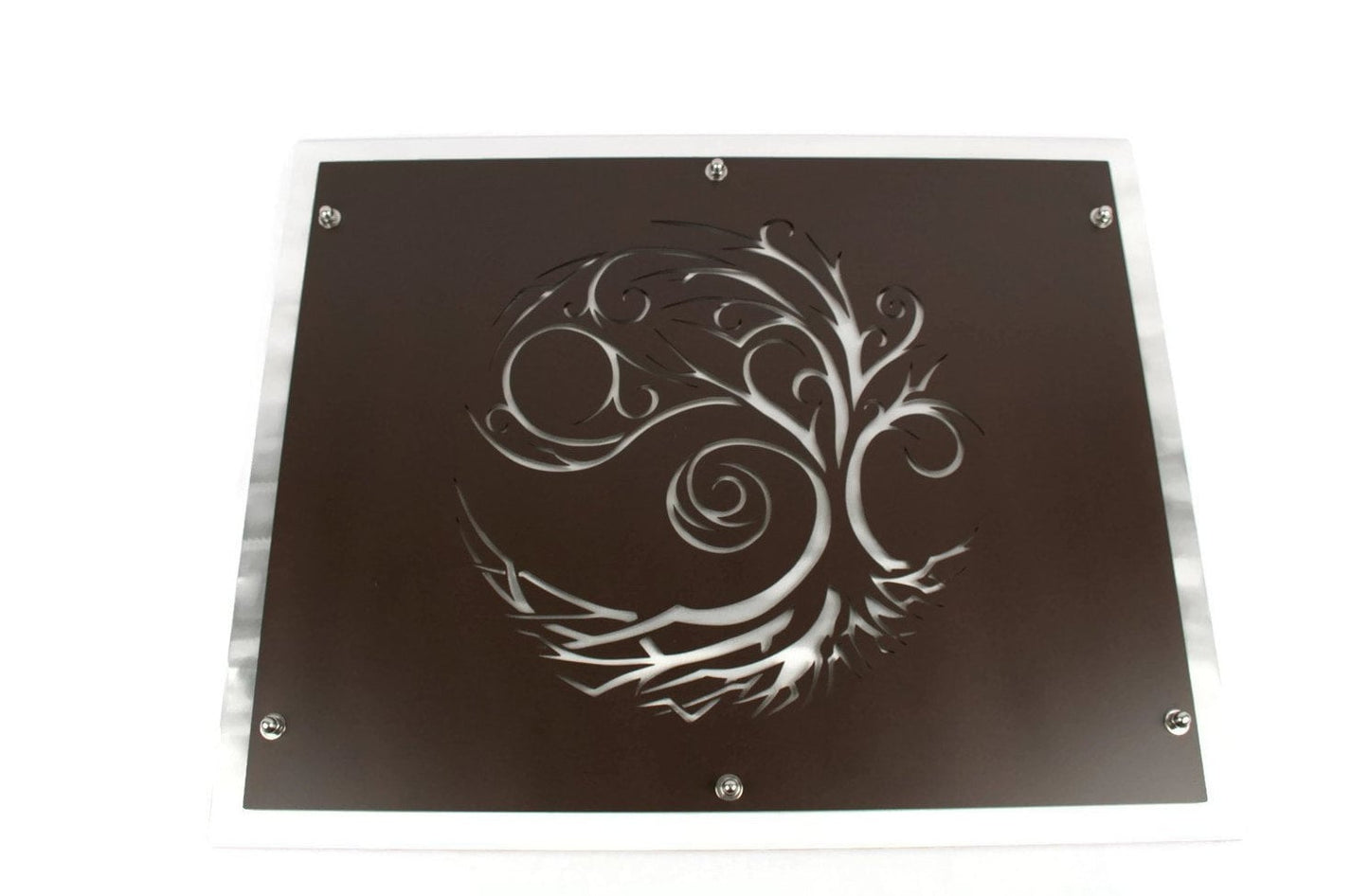 Starry Night Windblown Tree and Roots Layered Metal Wall Art 20x25 Inches